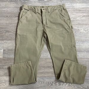 Carhartt Men's Khaki Work Pants